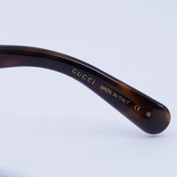 Gucci GG1598O 002 Eyeglasses Havana 51mm Cat Eye Frame - Picture 10 of 11